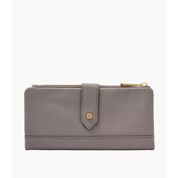 Fossil Lainie Clutch Wallet Dark grey NWT - Picture 8 of 8